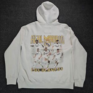 Real Madrid Los Blancos Hoodie Mens Medium Soccer Sweatshirt Mbappé Players